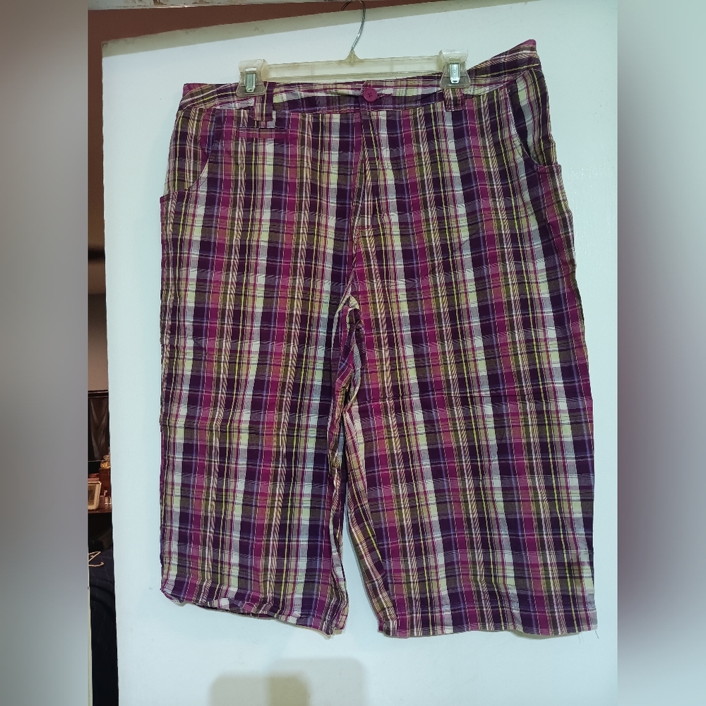 2/$8 Plaid Women's Shorts - Multicolor